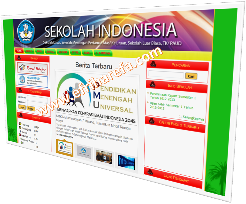 Detail Template Web Sekolah Nomer 31