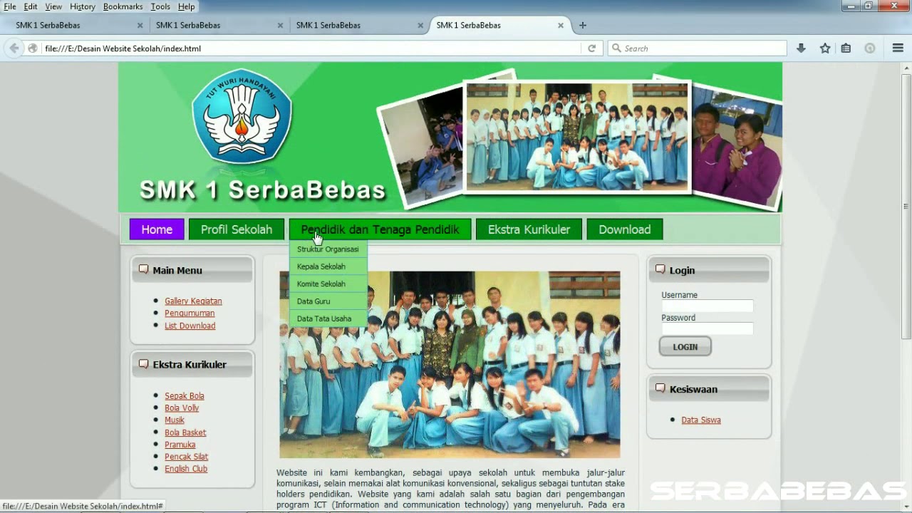 Detail Template Web Sekolah Nomer 39