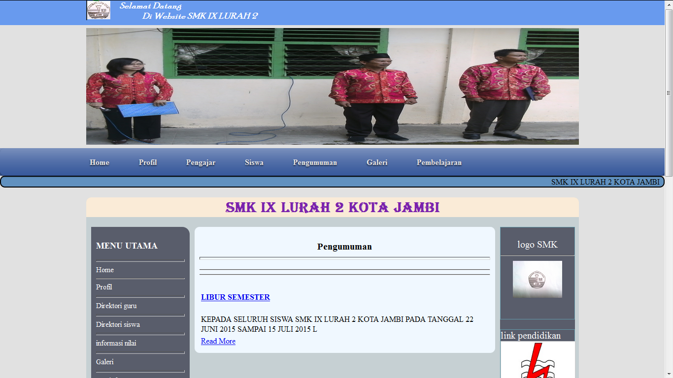 Detail Template Web Sekolah Nomer 42