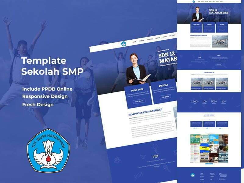 Detail Template Web Sekolah Nomer 8