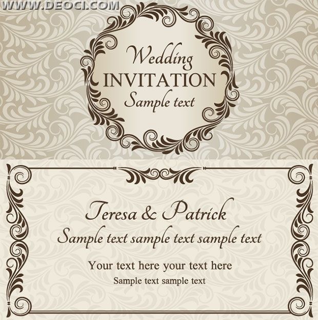 Detail Template Wedding Invitation Ppt Nomer 13