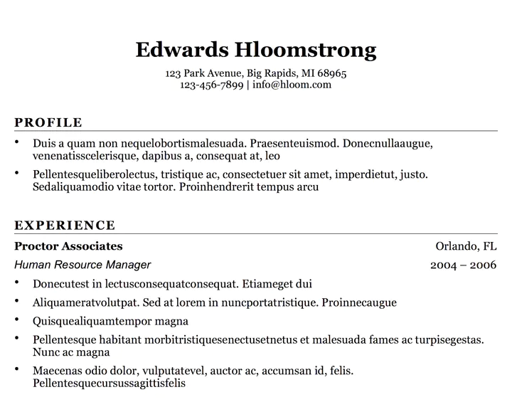 Detail Template Word Cv Nomer 20