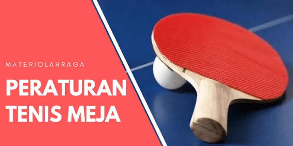 Detail Tenis Meja Bahasa Inggris Nomer 21