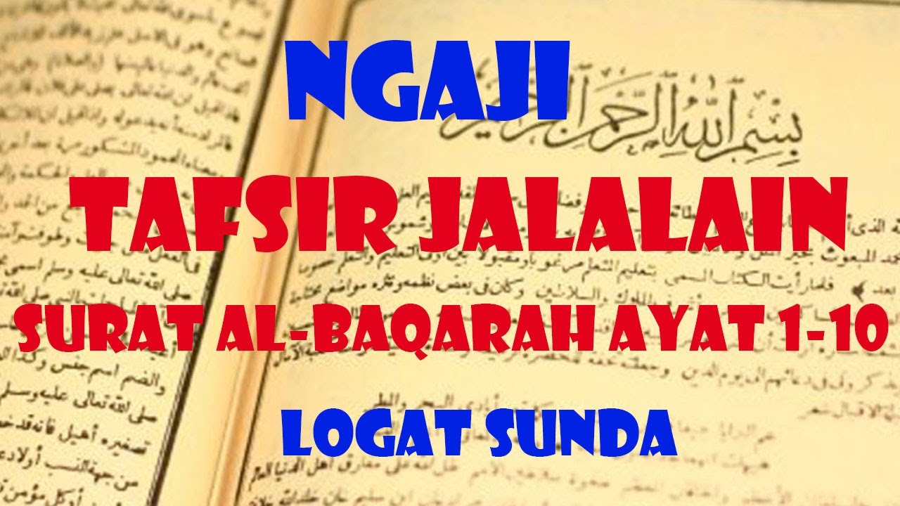 Detail Terjemahan Surat Al Baqarah Dalam Bahasa Sunda Nomer 5