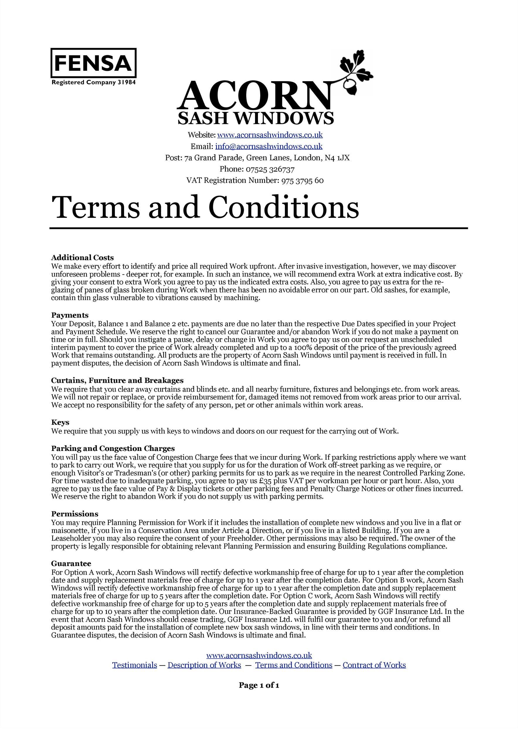 Detail Terms Conditions Template Nomer 3