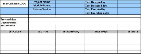 Detail Test Case Template Nomer 2