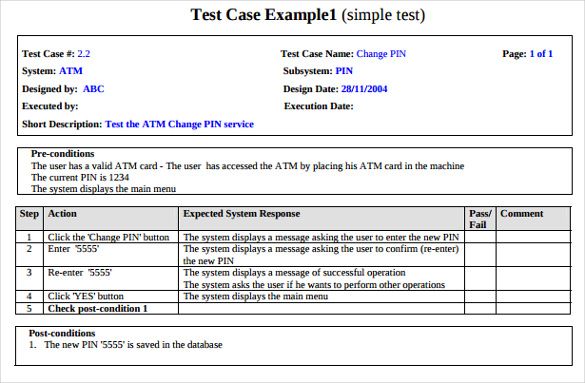 Detail Test Case Template Nomer 25