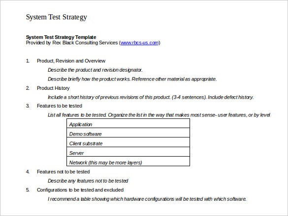 Detail Test Plan Document Template Nomer 31