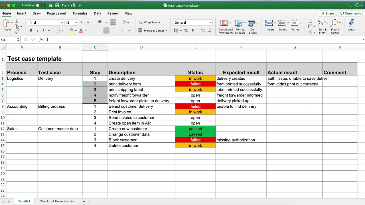 Detail Test Scenario Template Example Nomer 8