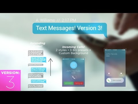 Text Message After Effects Template - KibrisPDR