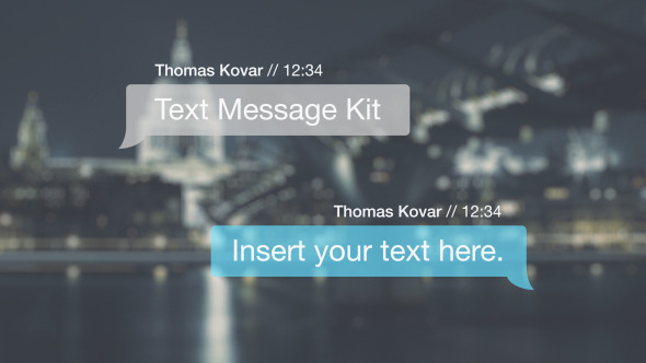 Detail Text Message After Effects Template Nomer 6