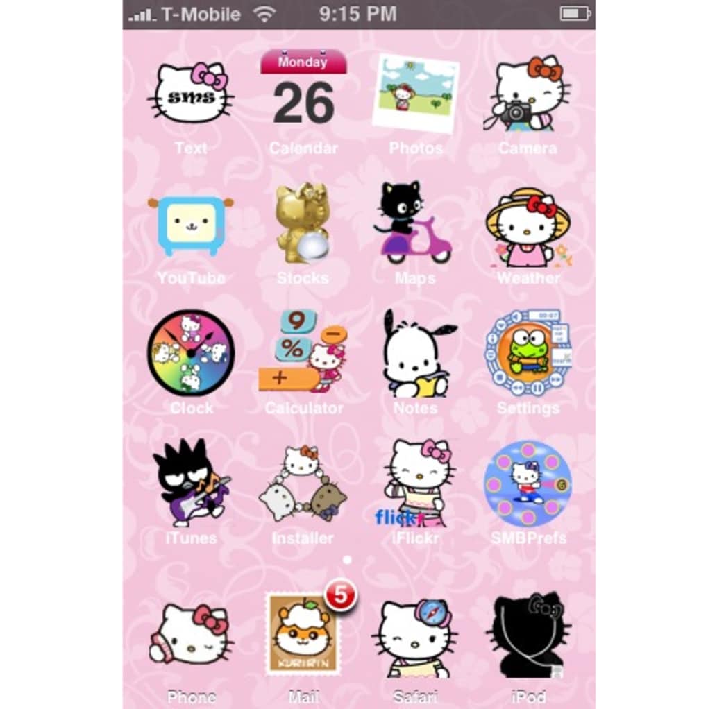 Detail Theme Hello Kitty Free Nomer 3