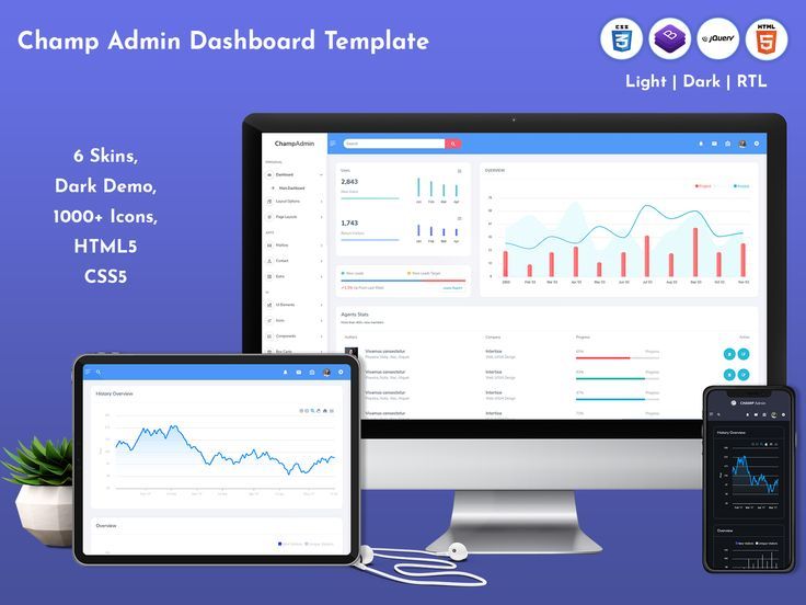 Detail Themeforest Admin Template Nomer 54