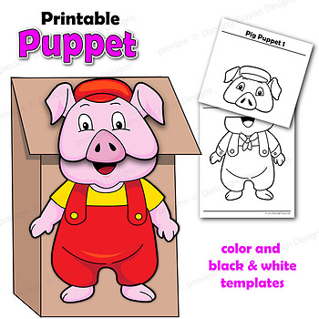 Detail Three Little Pigs Template Nomer 22