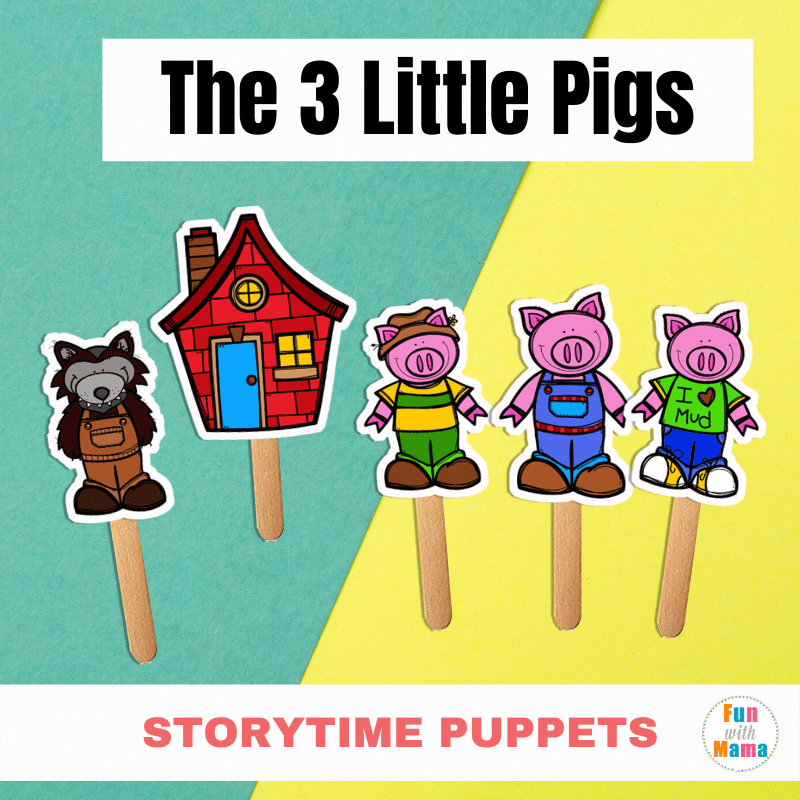 Detail Three Little Pigs Template Nomer 5