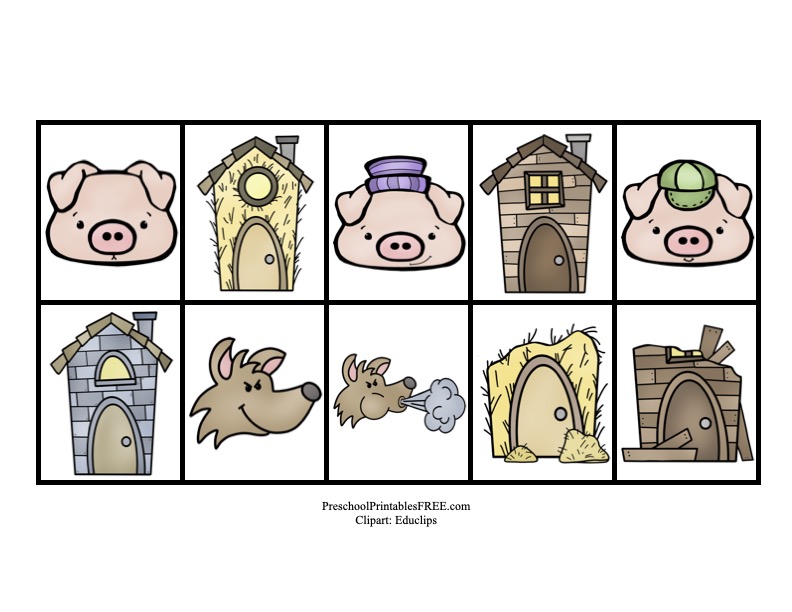 Detail Three Little Pigs Template Nomer 48