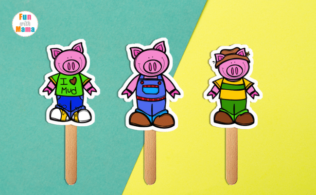 Detail Three Little Pigs Template Nomer 50