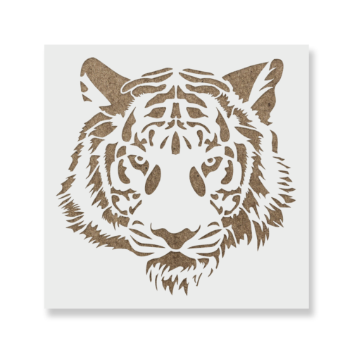 Detail Tiger Face Template Nomer 11