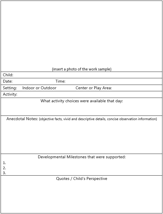 Detail Time Sample Observation Template Nomer 43