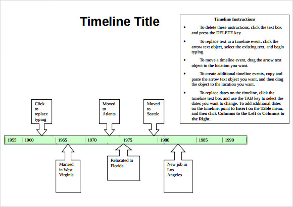 Detail Timeline Template Word Nomer 45