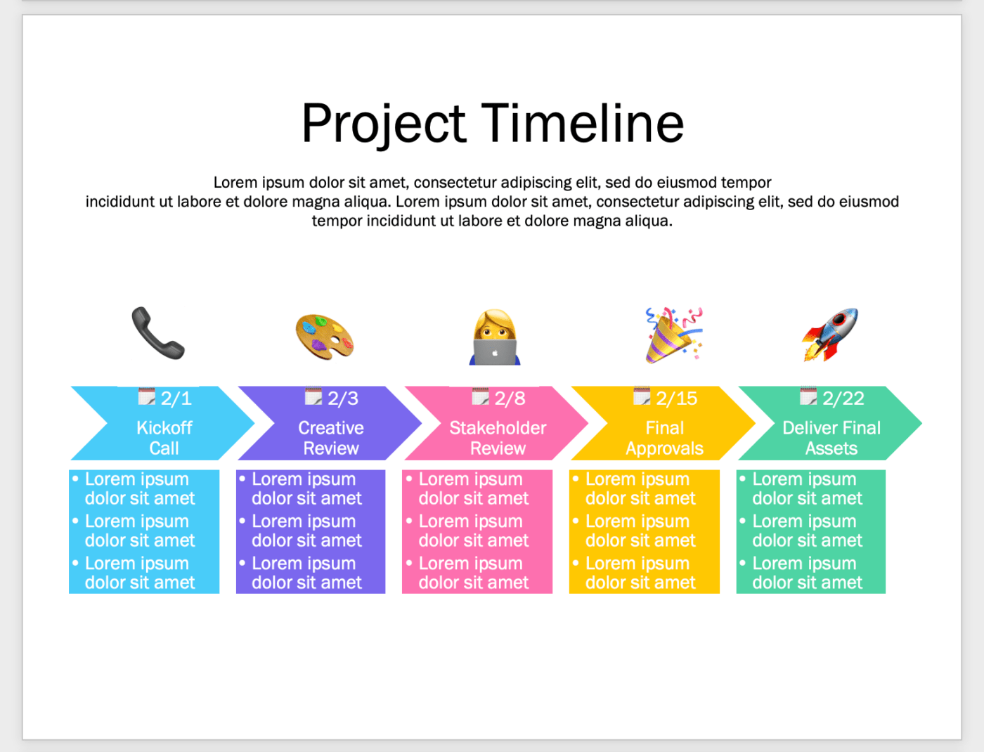 Detail Timeline Template Word Nomer 9