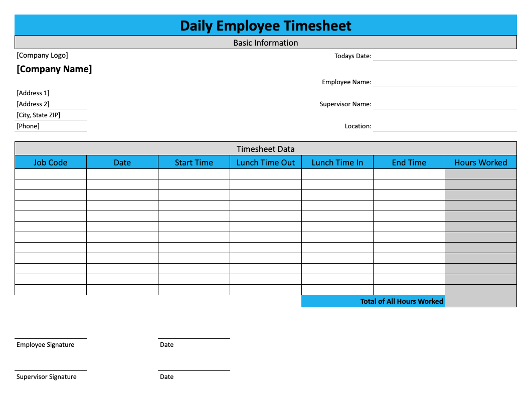 Detail Timesheet With Description Template Nomer 23