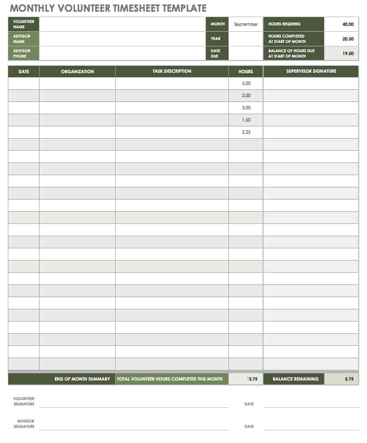 Detail Timesheet With Description Template Nomer 24