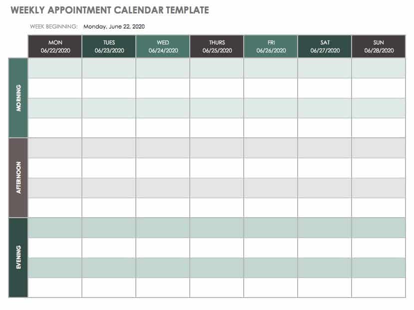 Detail Timetable Template Monday To Friday Nomer 24