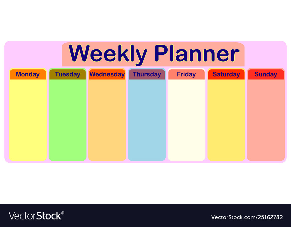 Detail Timetable Template Monday To Friday Nomer 38