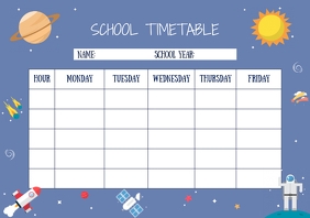 Detail Timetable Template Monday To Friday Nomer 41