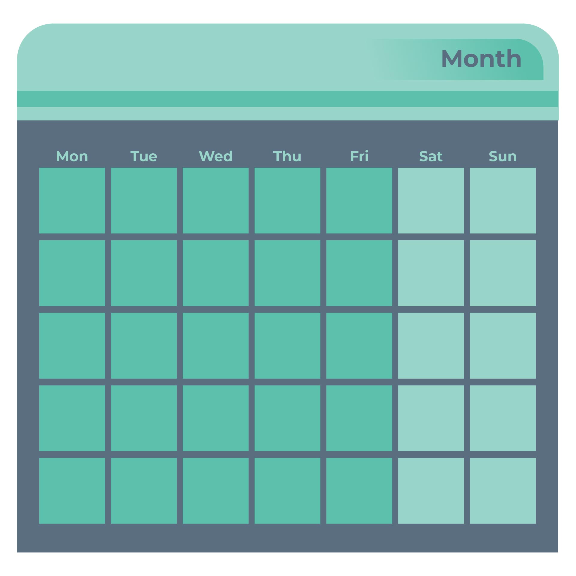 Detail Timetable Template Monday To Friday Nomer 10