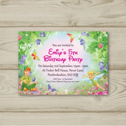 Detail Tinkerbell Birthday Invitation Template Nomer 53