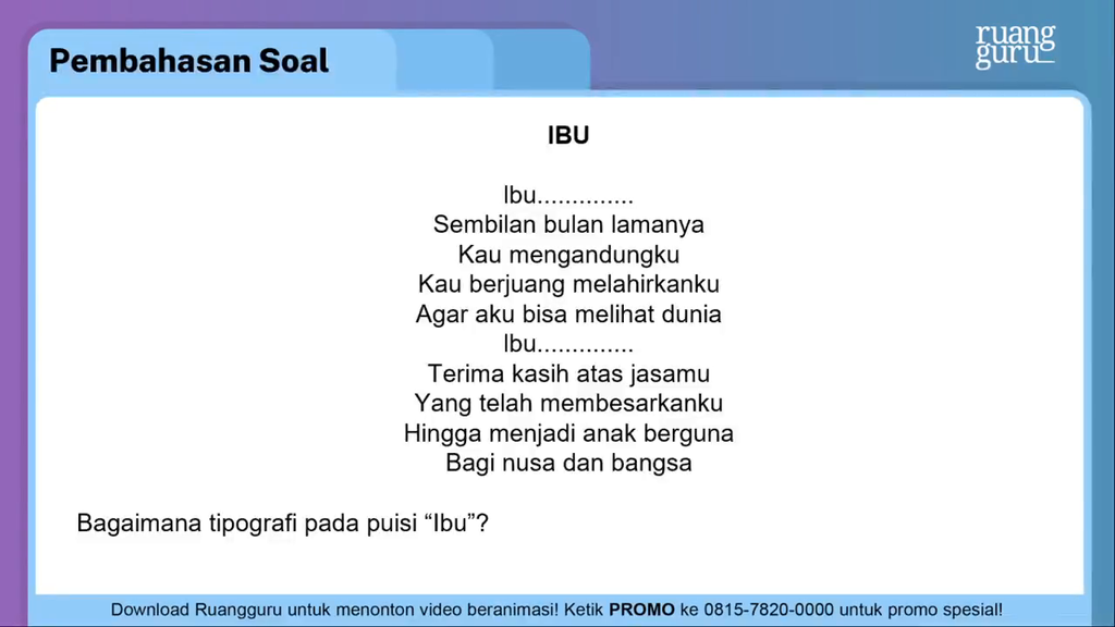 Detail Tipografi Puisi Adalah Nomer 42