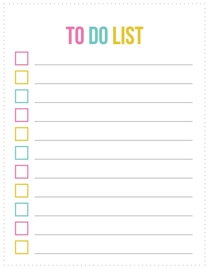 Detail To Do List Template Nomer 2