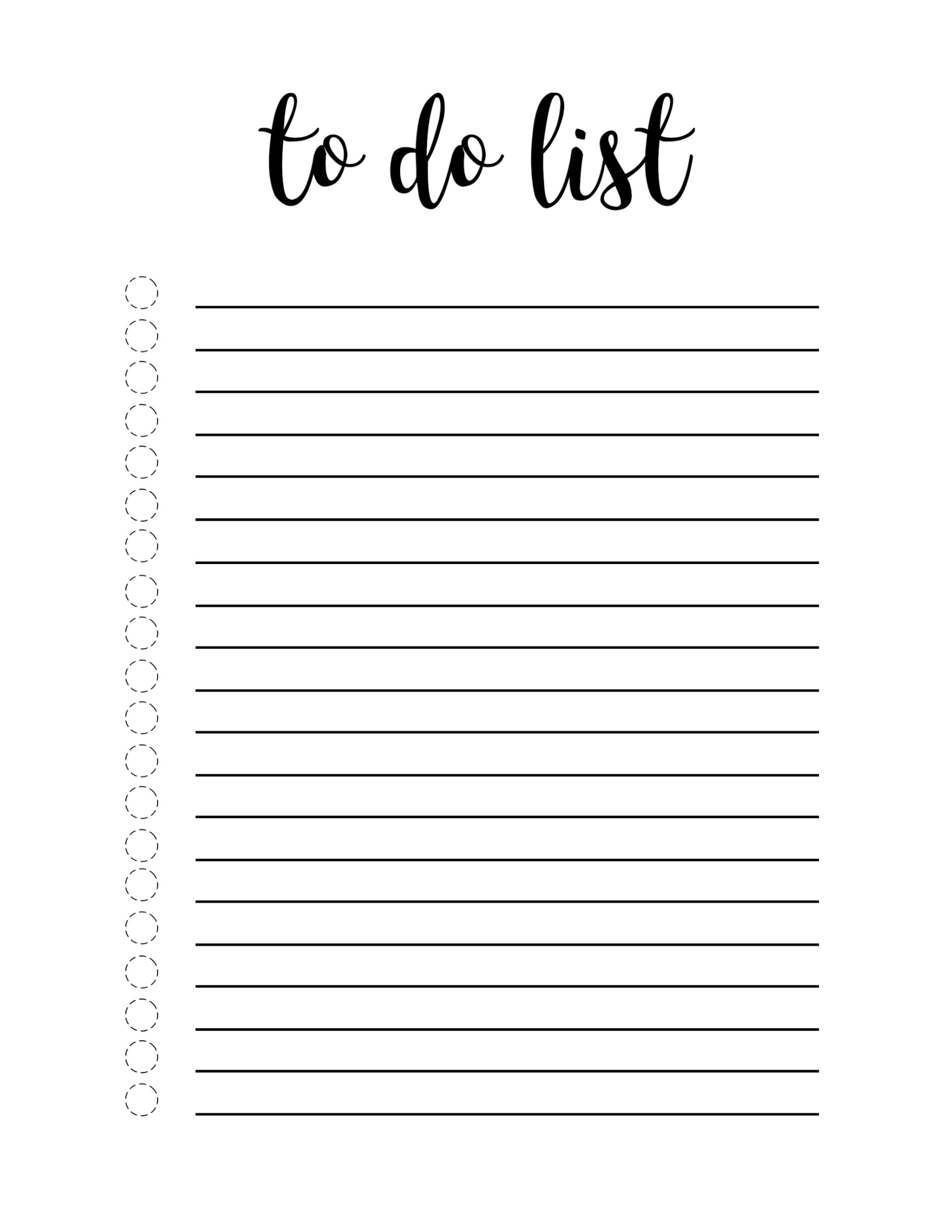 Detail To Do List Template Nomer 4