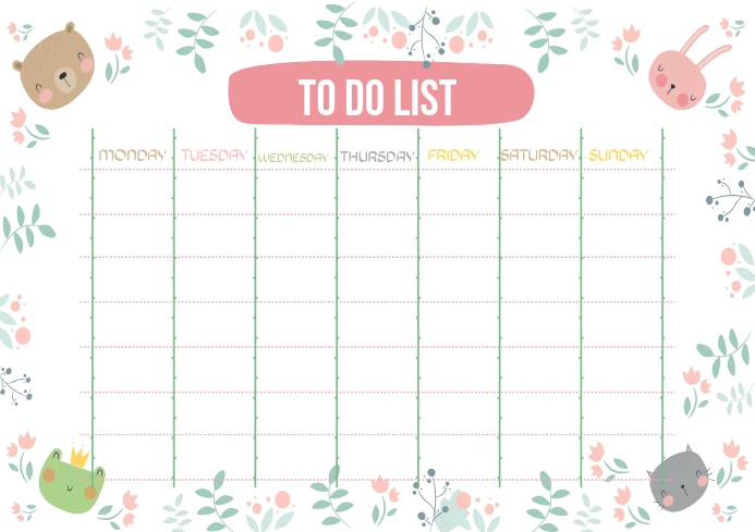 Detail To Do List Template Nomer 47
