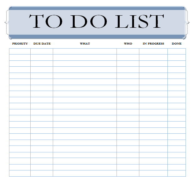 Detail To Do List Template Nomer 8