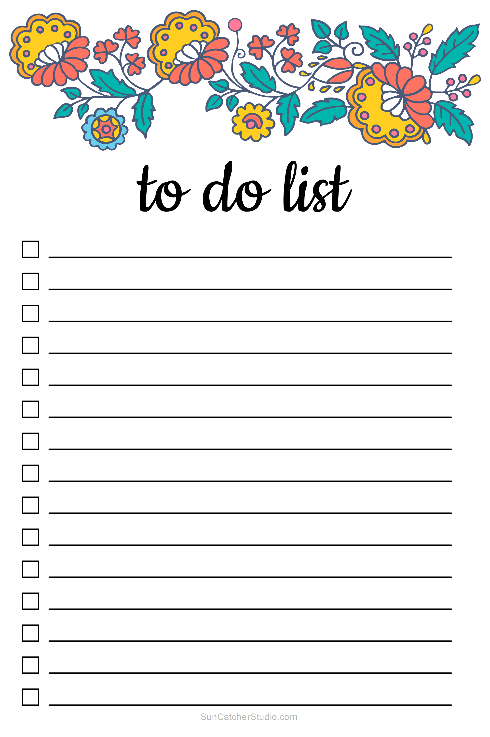 Detail To Do List Template Cute Nomer 12