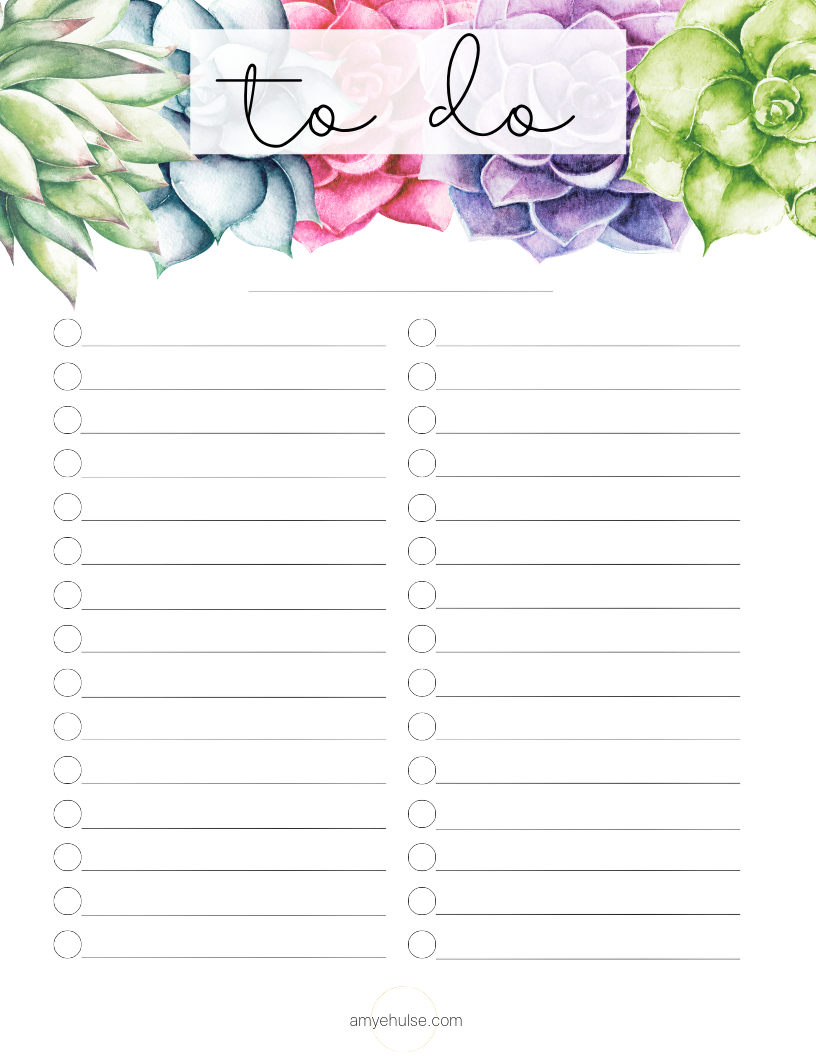 Detail To Do List Template Cute Nomer 14