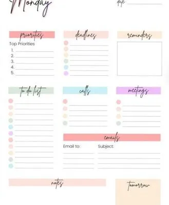 Detail To Do List Template Cute Nomer 15