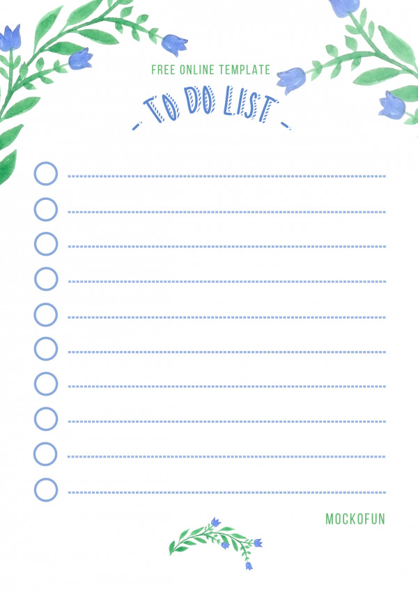 Detail To Do List Template Cute Nomer 21