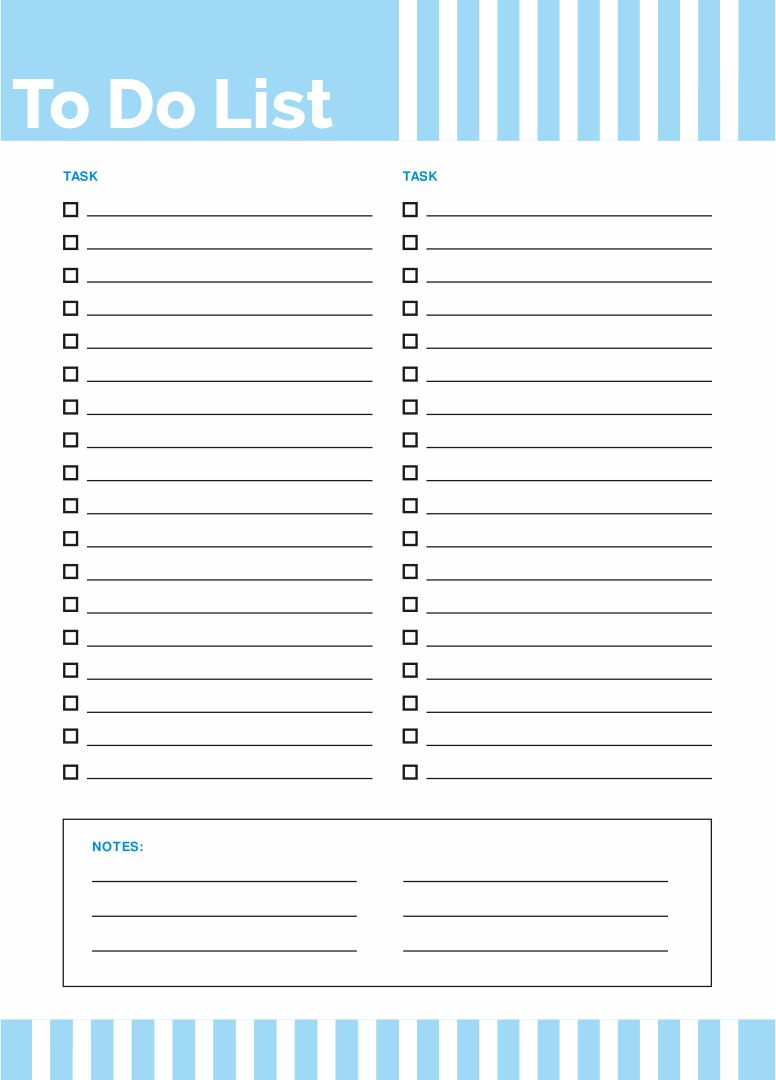 Detail To Do List Template Cute Nomer 33