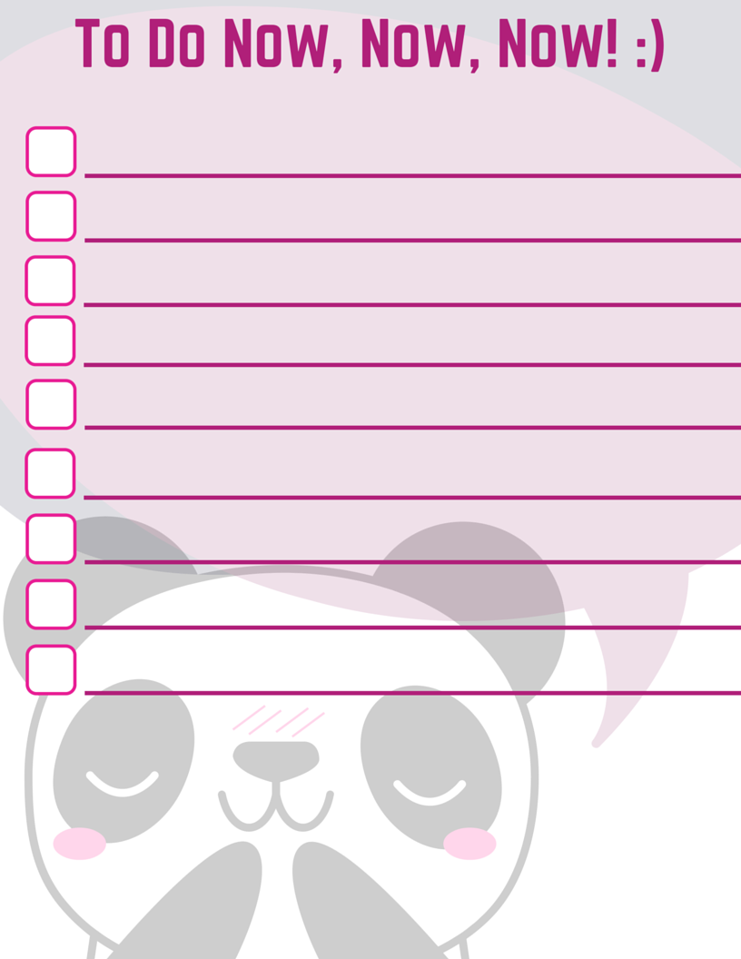 Detail To Do List Template Cute Nomer 34