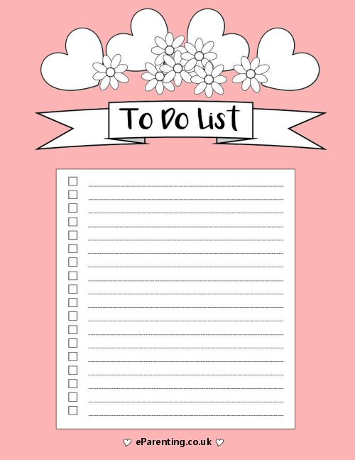 Detail To Do List Template Cute Nomer 49