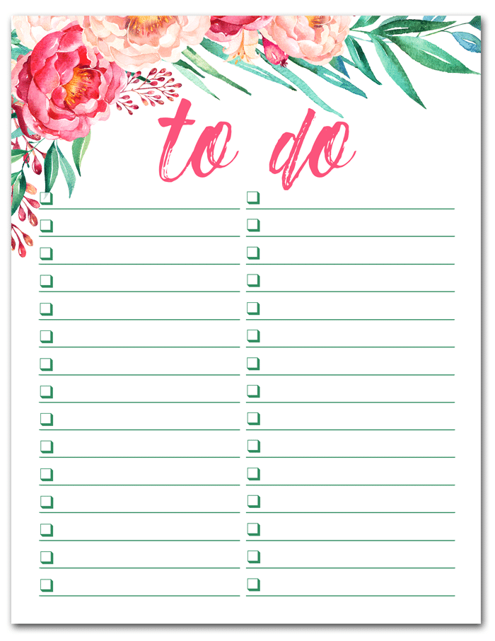 Detail To Do List Template Cute Nomer 50