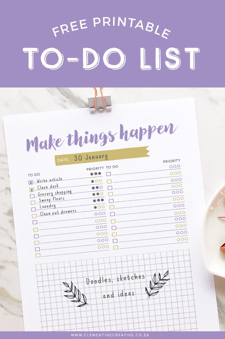 Detail To Do List Template Cute Nomer 54