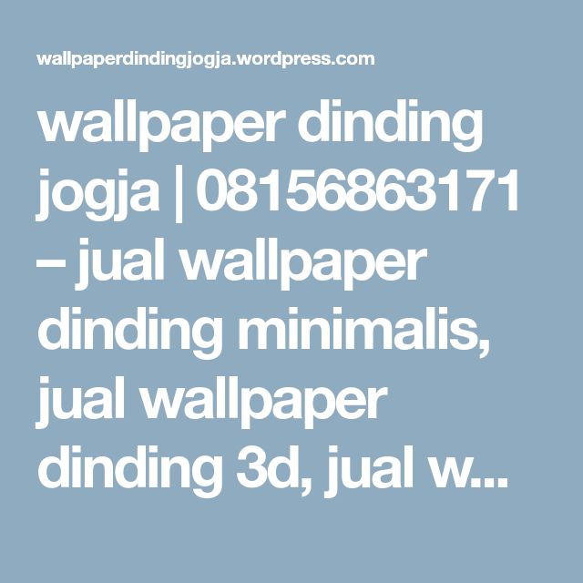 Detail Toko Wallpaper Dinding Di Jogja Nomer 30