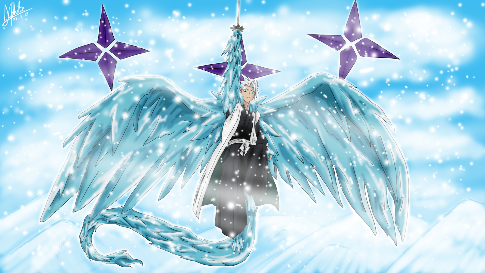 Detail Toshiro Hitsugaya Bankai Nomer 4