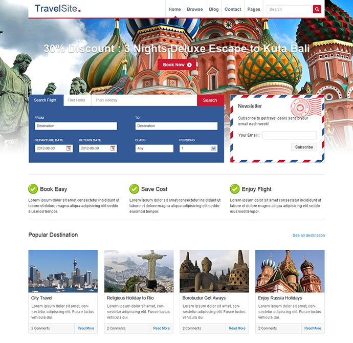 Detail Tour And Travel Html Template Nomer 27