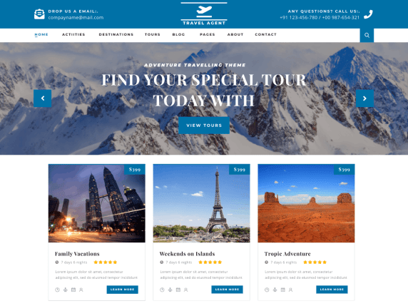 Detail Tourism Template Wordpress Nomer 16